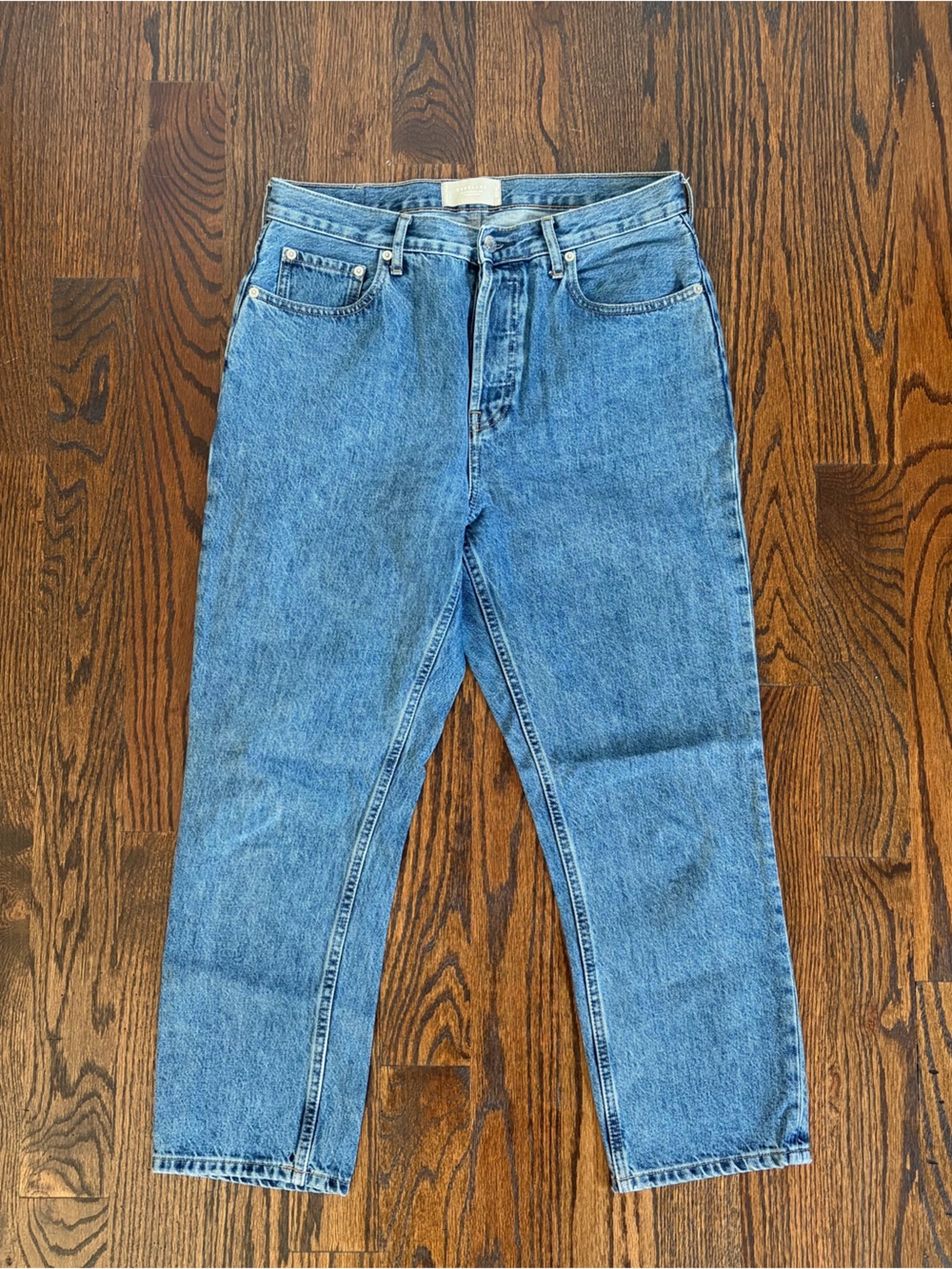 Everlane Light Blue Straight-Leg Jeans
